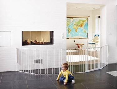 Bilde av BabyDan Flex XXL, Hvit Sikkerhetsgrind / Peisgrind