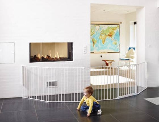 Bilde av BabyDan Flex XXL, Hvit Sikkerhetsgrind / Peisgrind