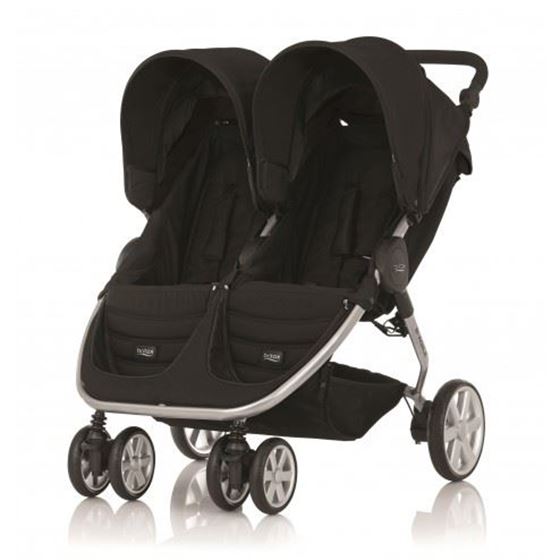 Bilde av UTGÅTT! Britax B-Agile Double Søskenvogn, Cosmos Black