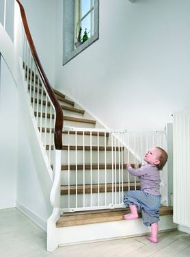 Bilde av Babydan Trappegrind Flexi Fit, Hvit 67-105cm