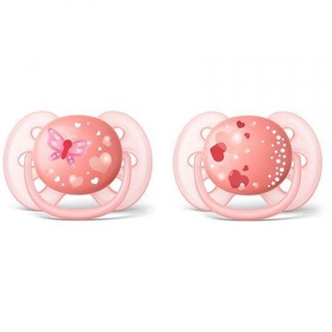 Bilde av Philips Avent Smokk, Ultra Soft, 6-18 mnd, Rosa, 2pk