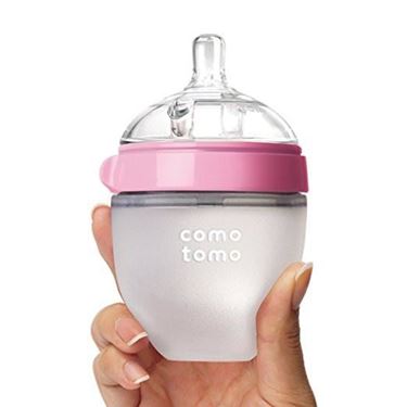 Bilde av Comotomo Natural Feel Tåteflaske, 150ml Rosa