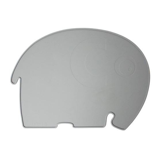 Bilde av UTGÅTT! Sebra Spisematte, Elefant, Grå