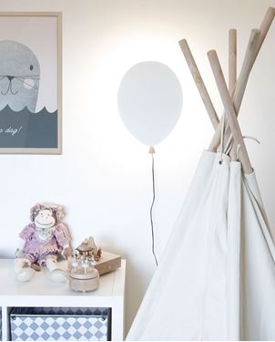 Bilde av Globen Vegglampe Ballong, Hvit