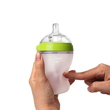 Bilde av Comotomo Natural Feel Tåteflaske, 250ml Grønn