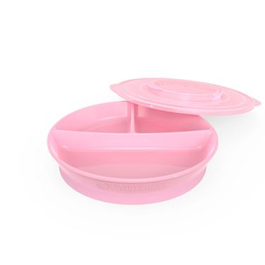 Bilde av Twistshake Barnetallerken med rom, Pastel Rosa