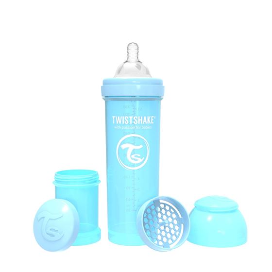 Bilde av Twistshake Tåteflaske, Anti-Colic 330ml, Pastel Blå