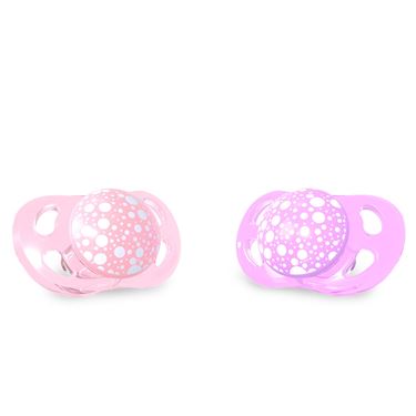 Bilde av Twistshake Smokker 0-6mnd, 2stk Pastel Rosa Lilla