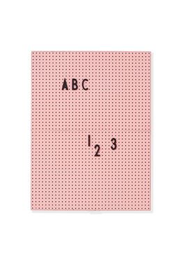 Bilde av Design Letters Oppslagstavle Rosa A4