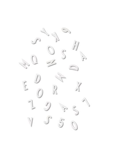 Bilde av Design Letters Bokstaver og Tall til Oppslagstavle, Hvit