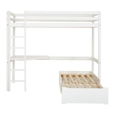 Bilde av Hoppekids MEGA-seng 90x200cm med lounge-modul og bordplate, ECO Dream