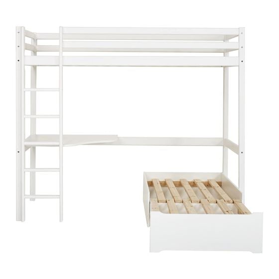 Bilde av Hoppekids MEGA-seng 90x200cm med lounge-modul og bordplate, ECO Dream