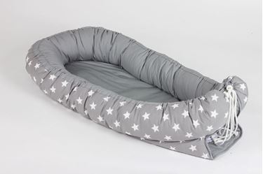 Bilde av Napnest Babynest, Grå med stjerner