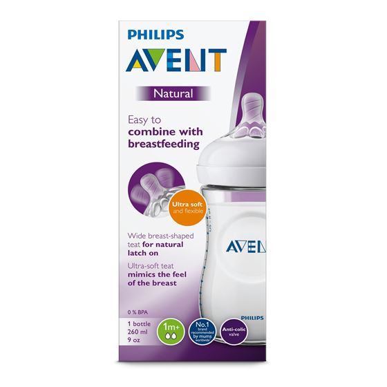 Bilde av UTGÅTT! Philips Avent Tåteflaske Natural, 260ml