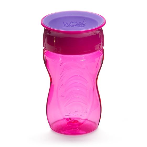 Bilde av UTGÅTT! WOW Cup Kids Drikkekopp Rosa - Lekkasjefri Barnekopp 296ml