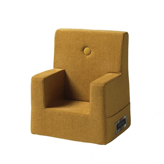Bilde av byKlipKlap Kids Chair - Mustard with mustard buttons