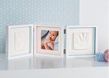 Bilde av Baby Art My Baby Style - Dobbelt Gipsavstøp + Bilderamme