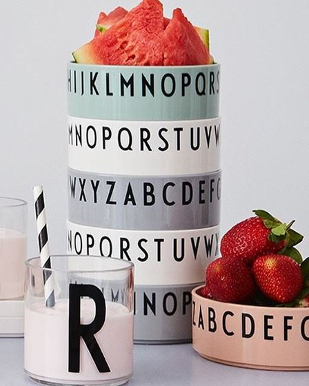 Bilde av Design Letters Bokstavskåler, 3pk, Nude