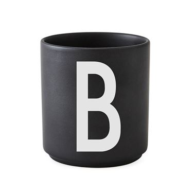 Bilde av Design Letters Porselenskopp, Sort, B