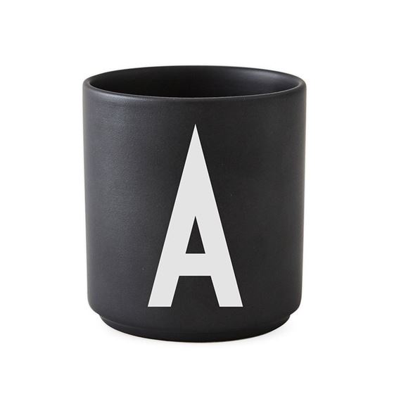 Bilde av Design Letters Porselenskopp, Sort, A