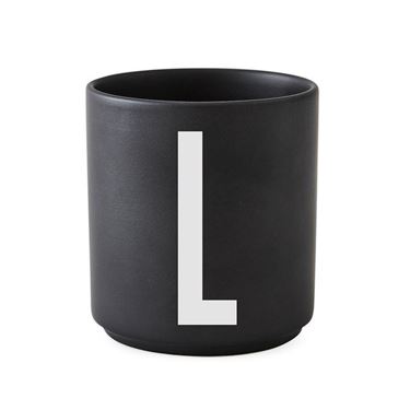 Bilde av Design Letters Porselenskopp, Sort, L