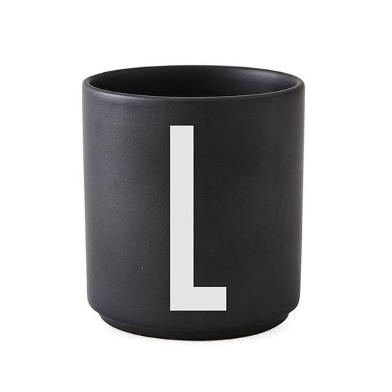 Bilde av Design Letters Porselenskopp, Sort, L