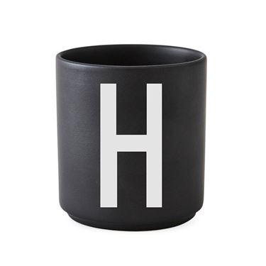 Bilde av Design Letters Porselenskopp, Sort, H