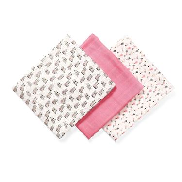 Bilde av Babyono Vaskeklut i Naturlig Økologisk Bambusfiber - Nappies - Rosa