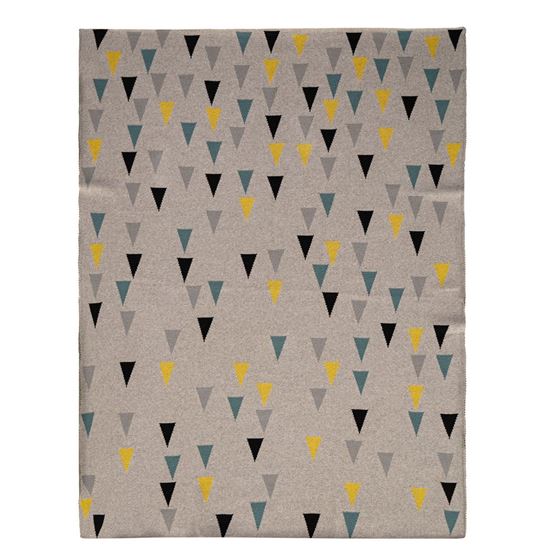 Bilde av UTGÅTT! Petite&Mars Harmony Pledd, Happy Triangles