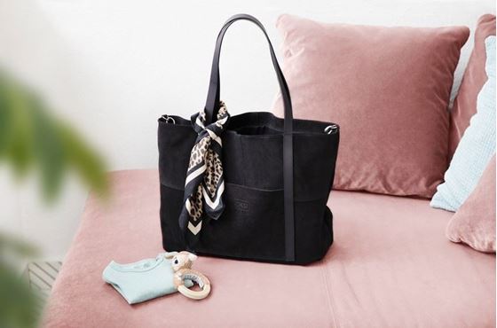 Bilde av Voksi Stelleveske, Ida Ising Citybag, Black Suede