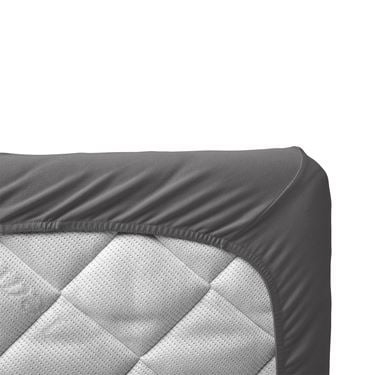 Bilde av Leander Laken til Babyseng 60x120cm, Stretch, 2pk Grå