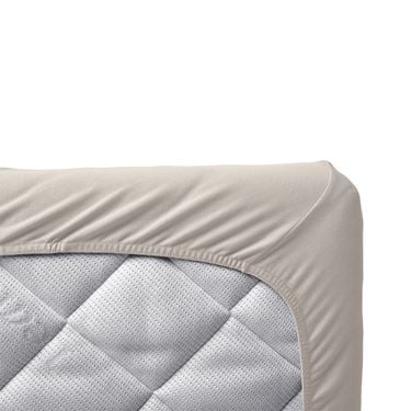 Bilde av Leander Laken til Babyseng 60x120cm, Stretch, 2pk Beige