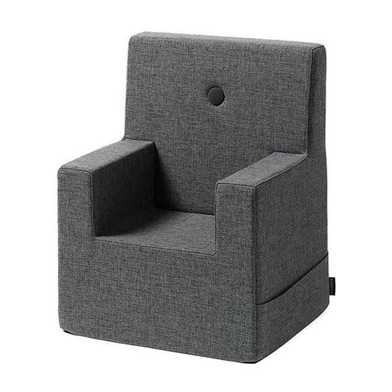 Bilde av byKlipKlap Kids Chair XL - Blue grey with grey buttons