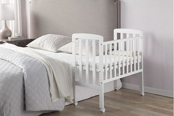 Bilde av Sagababy By-My-Side Babyseng, Hvit Bedside Crib