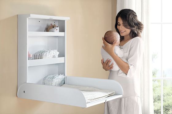 Bilde av Sagababy Vegghengt Stellebord Metall