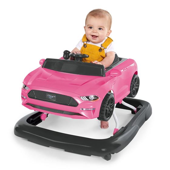 Bilde av UTGÅTT! Bright Starts Babywalker, Ford Mustang, Rosa