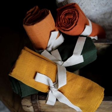 Bilde av Filibabba Muslin Økologisk - Dark orange