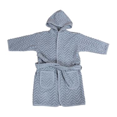 Bilde av Filibabba Badekåpe - Zigzag Powder blue 3-4 år