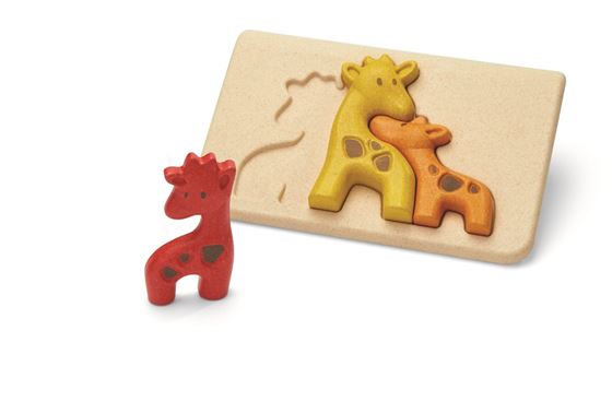 Bilde av Plan Toys Giraff puslespill