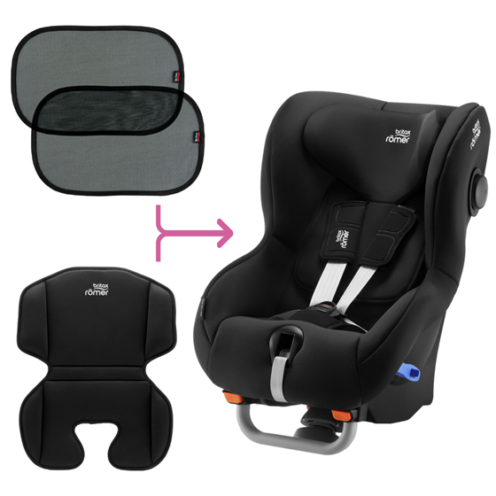 Bilde av UTGÅTT! Britax MAX-WAY Plus Bilstol Pakke med GRATIS komfortinnlegg og Solskjermer