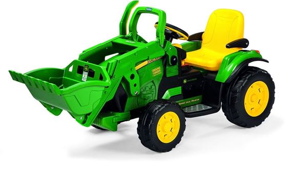 Bilde av UTGÅTT! John Deere Elektrisk Traktor med skuffe - Loader 12V