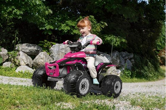 Bilde av PegPerego Corral T-Rex Firhjuling, 330W - Rosa