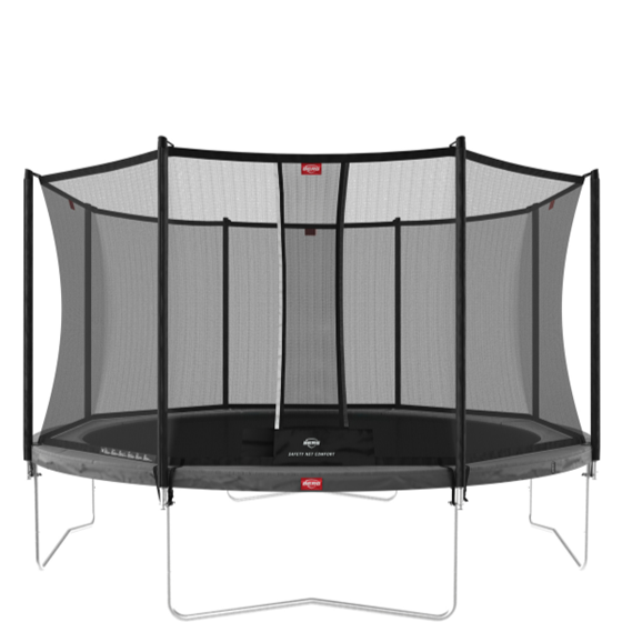 Bilde av BERG Favorit Trampoline inkl. sikkerhetsnett. 380cm, Grå