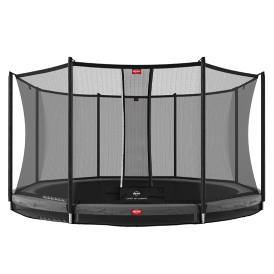Bilde av UTGÅTT! BERG Favorit Inground Trampoline inkl. sikkerhetsnett. 430cm, Grå