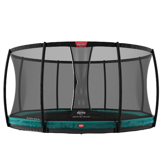 Bilde av UTGÅTT! BERG Champion Inground Trampoline inkl. deluxe sikkerhetsnett. 430cm, Grønn