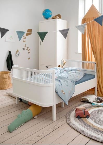 Bilde av Sebra Sengen, Junior & Grow, Hvit