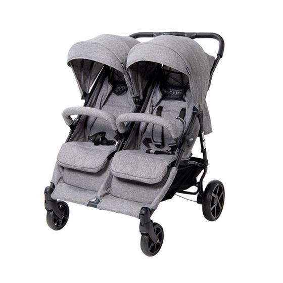Bilde av UTGÅTT! BabyTrold OS2 Søskenvogn, Grå Denim 
