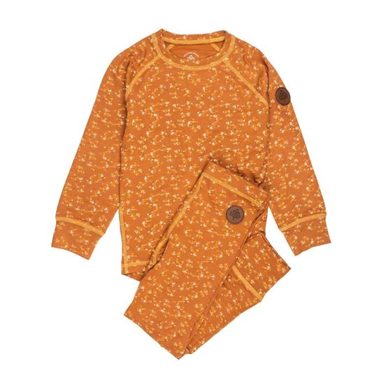 Bilde av UTGÅTT! Gullkorn M-O-M Undertøysett Barn, Sennep, 98/104