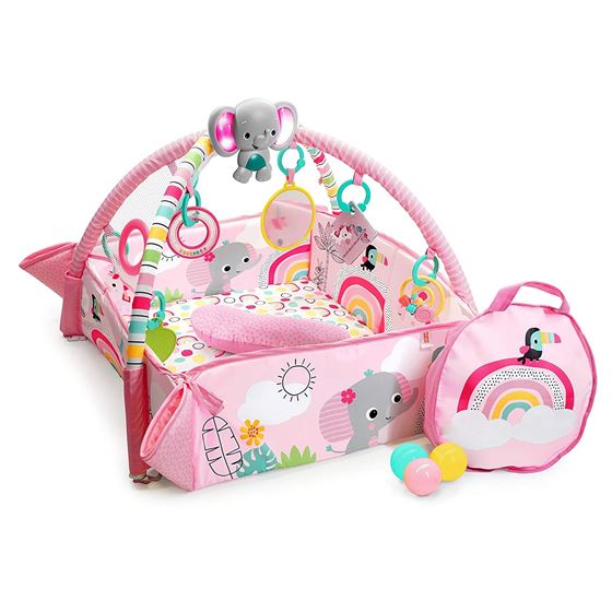 Bilde av Bright Starts Babygym med ballbasseng, Rosa