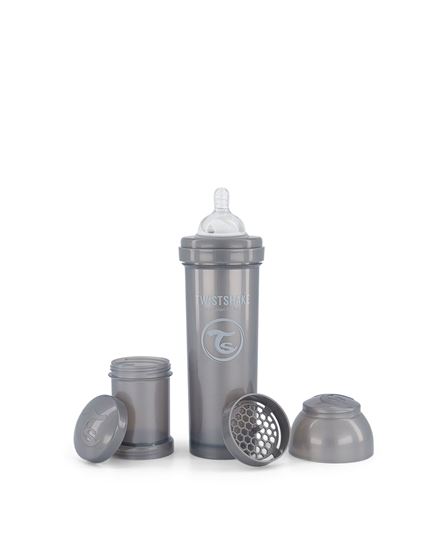 Bilde av Twistshake Tåteflaske, Anti-Colic 330ml Pearl Grey